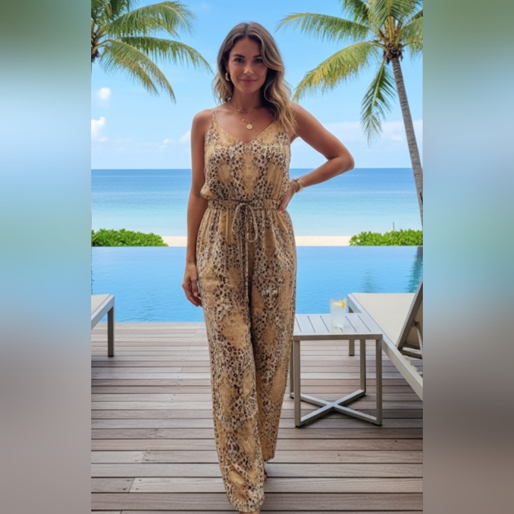 Amiani Resortwear Sleeveless Jumpsuit M